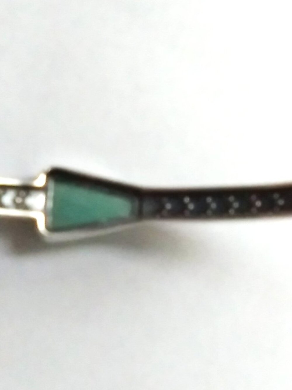 American West Amazonite Silver Bangle Bracelet - Picture 4 of 5